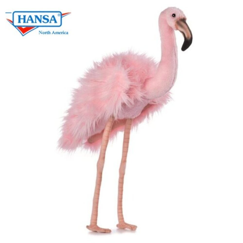 Hansa Handcrafted Flamingo, Pink 15 "  Stuffed Animal Brand New w/ Tag # 3316